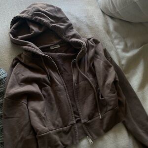 Garage Cocoa Brown Cropped Jacket